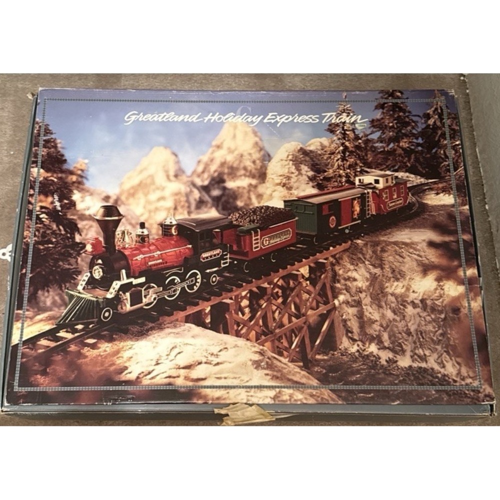 Vintage‎ 1993 Large Greatland Holiday Express Train Complete Christmas
